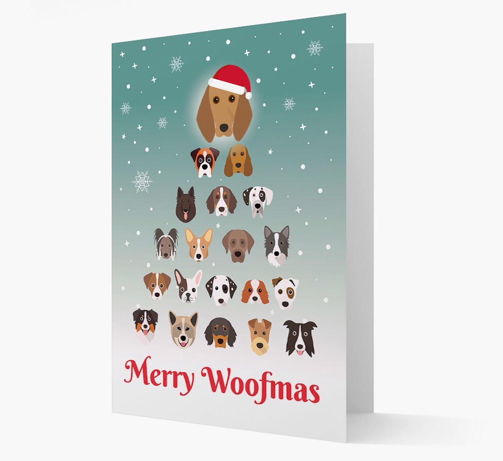 'Merry Woofmas' - Personalised {breedFullName} Christmas Card