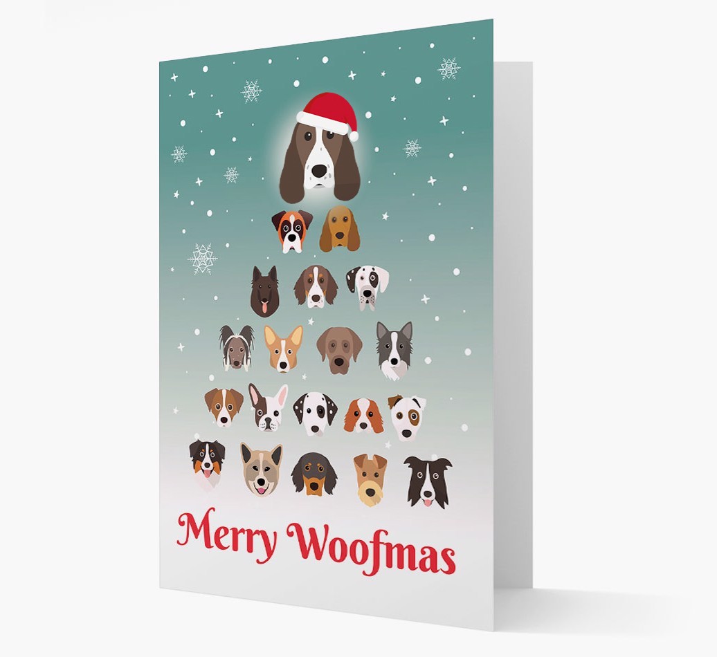 'Merry Woofmas' - Personalised {breedFullName} Christmas Card