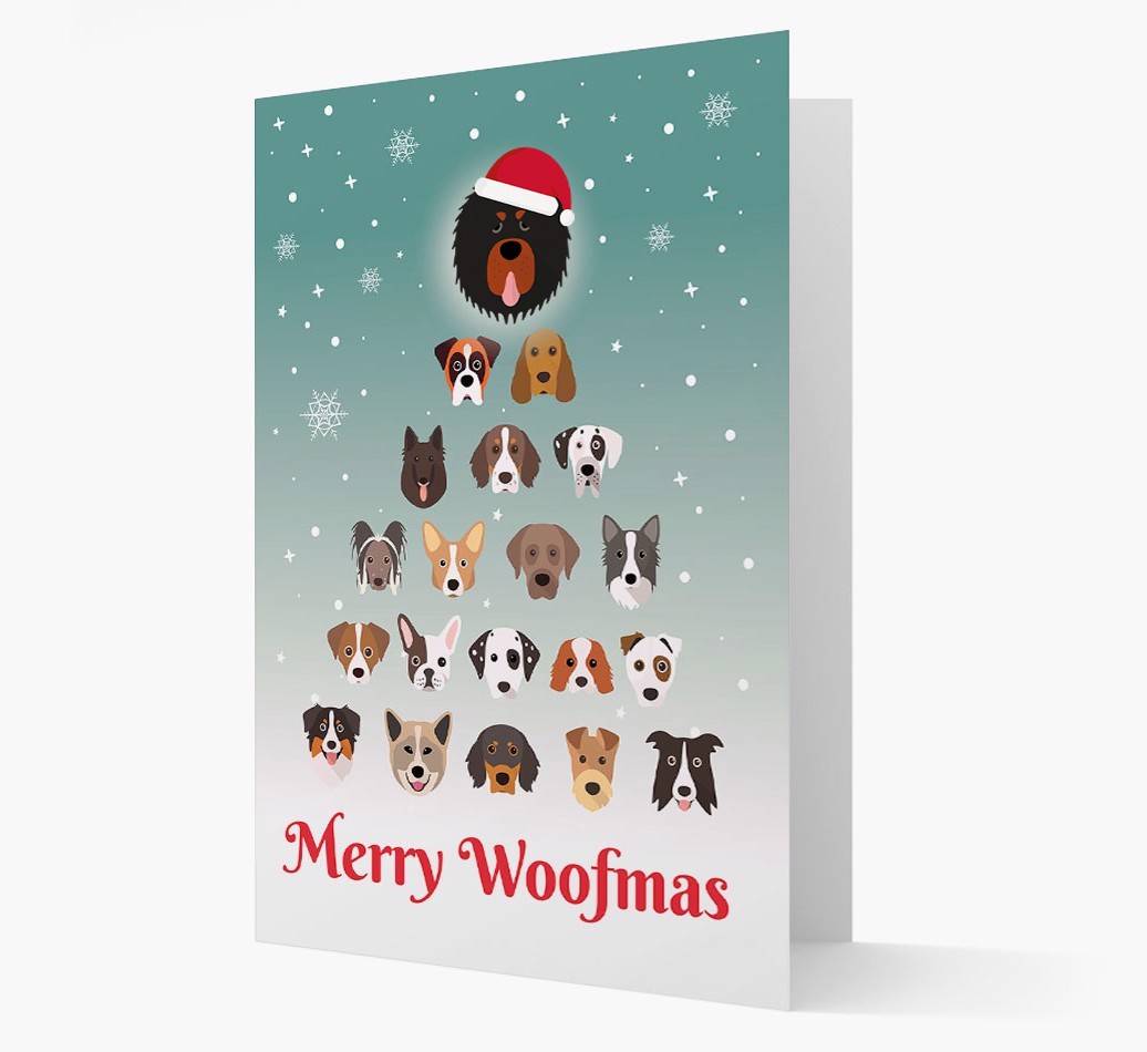 'Merry Woofmas' - Personalised {breedFullName} Christmas Card