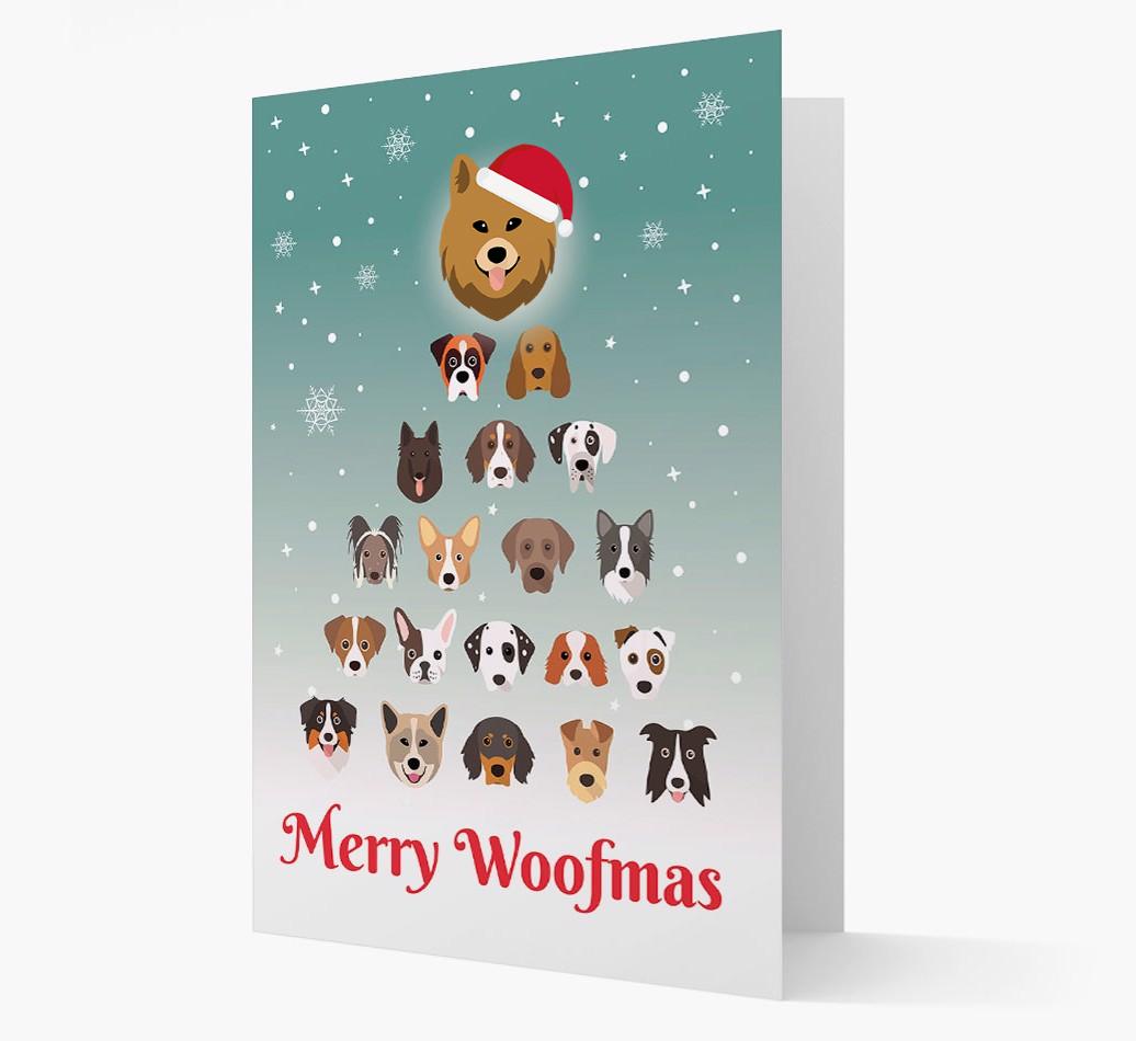 'Merry Woofmas' - Personalized {breedFullName} Christmas Card