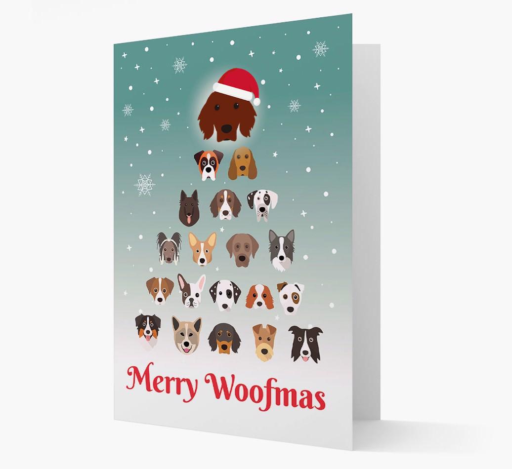 'Merry Woofmas' - Personalized {breedFullName} Christmas Card