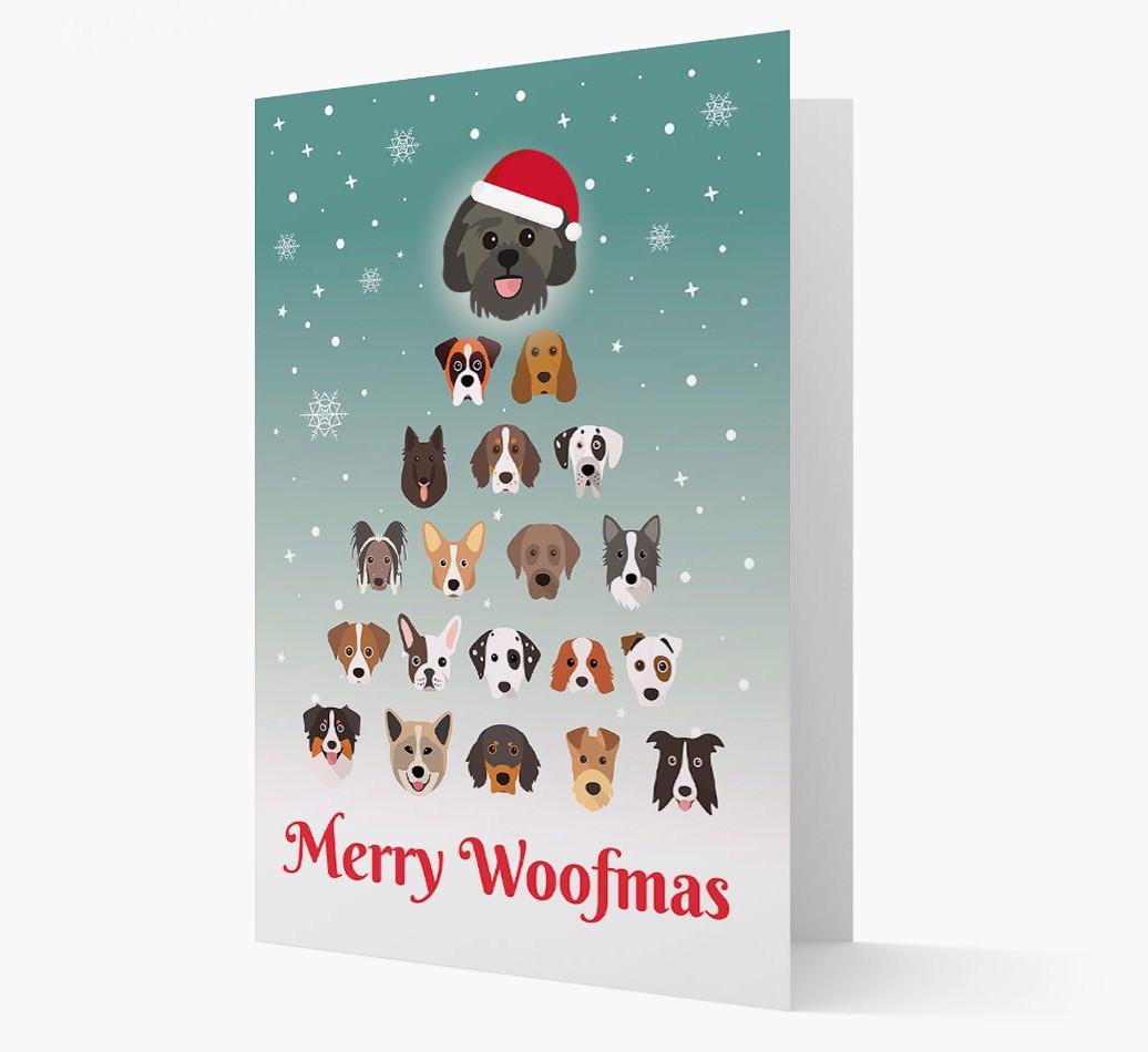'Merry Woofmas' - Personalized {breedFullName} Christmas Card