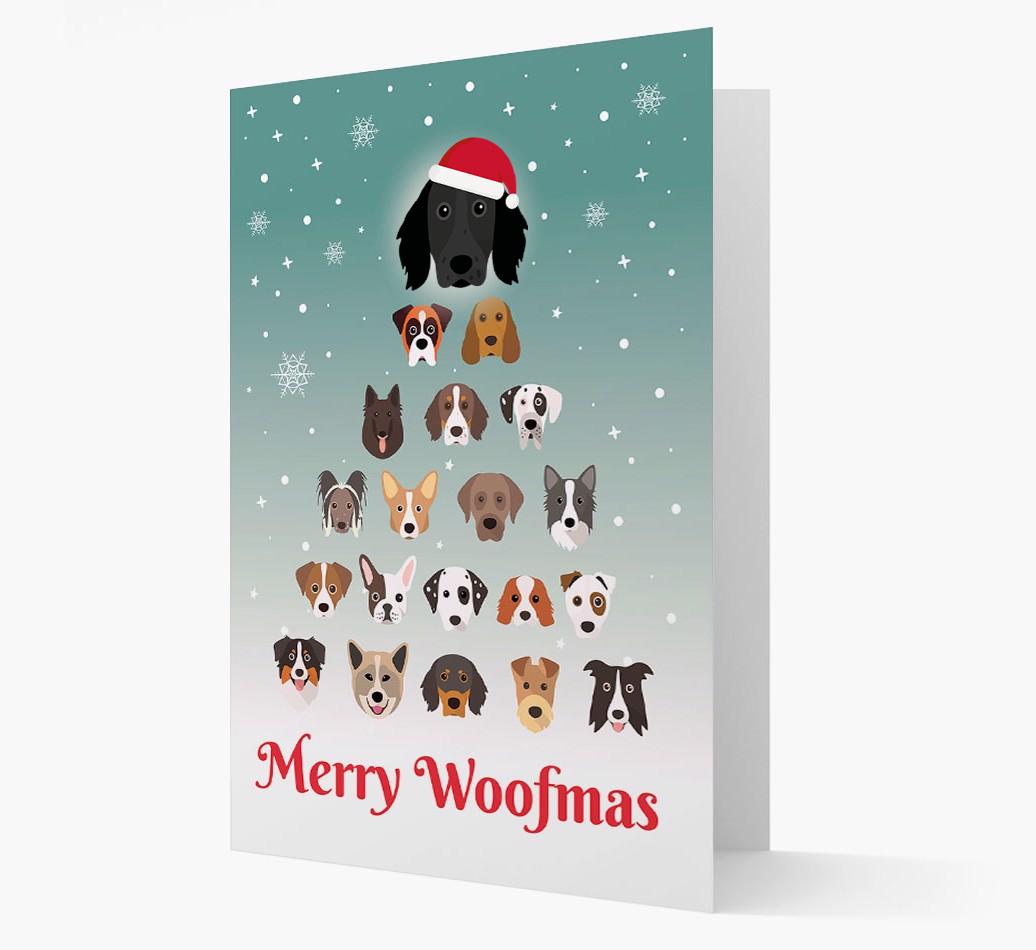 'Merry Woofmas' - Personalized {breedFullName} Christmas Card