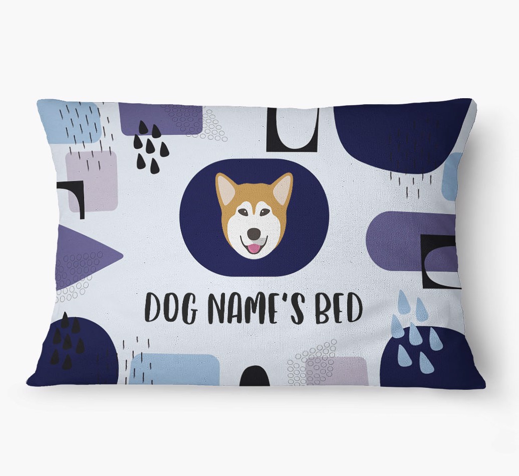 'Abstract' - Personalised {breedFullName} Dog Bed