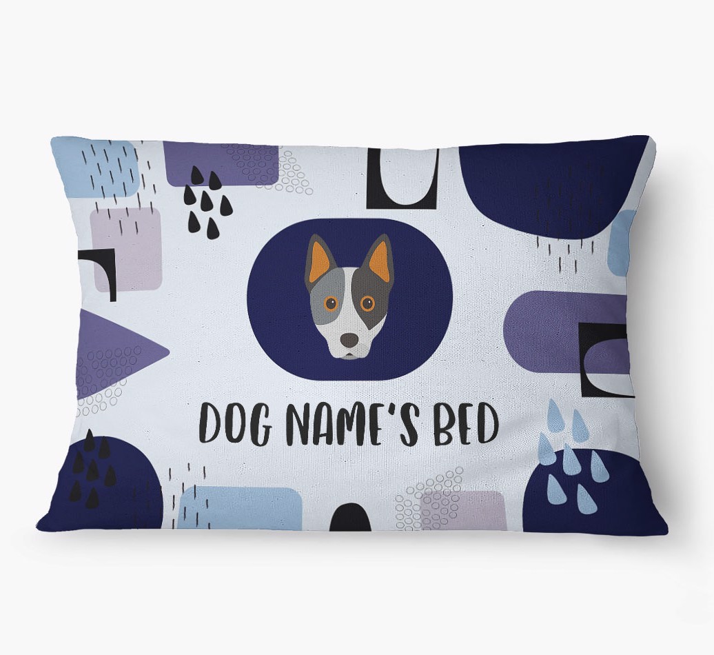 'Abstract' - Personalized {breedFullName} Dog Bed