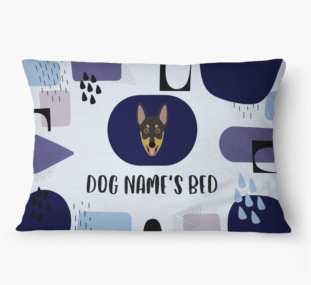 'Abstract' - Personalized {breedFullName} Dog Bed