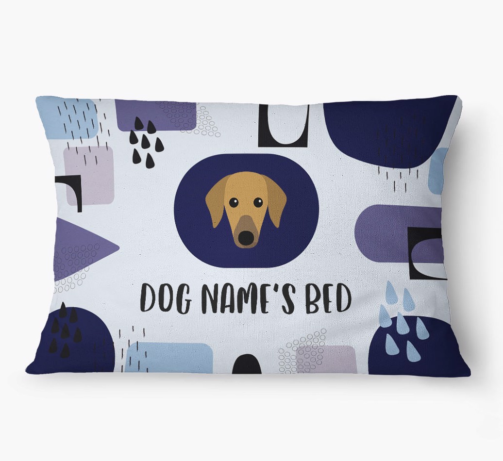 'Abstract' - Personalized {breedFullName} Dog Bed