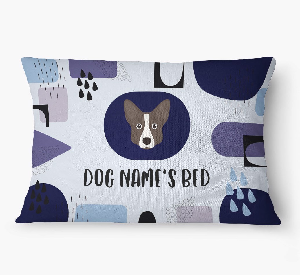 'Abstract' - Personalized {breedFullName} Dog Bed