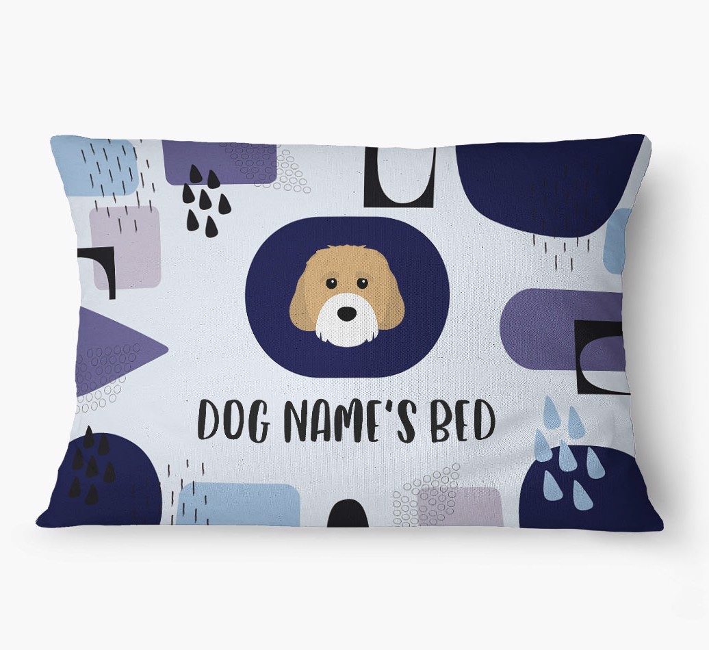 'Abstract' - Personalized {breedFullName} Dog Bed
