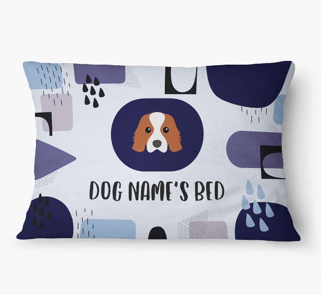 'Abstract' - Personalized {breedFullName} Dog Bed