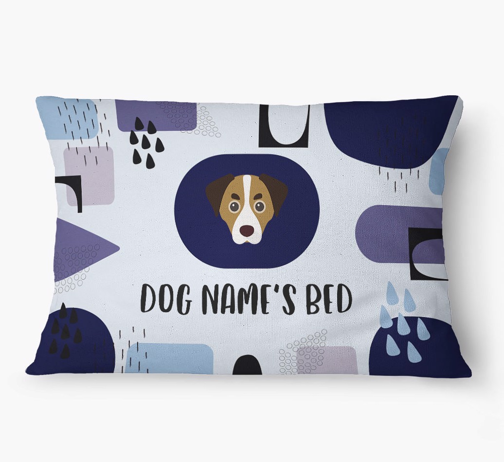 'Abstract' - Personalized {breedFullName} Dog Bed