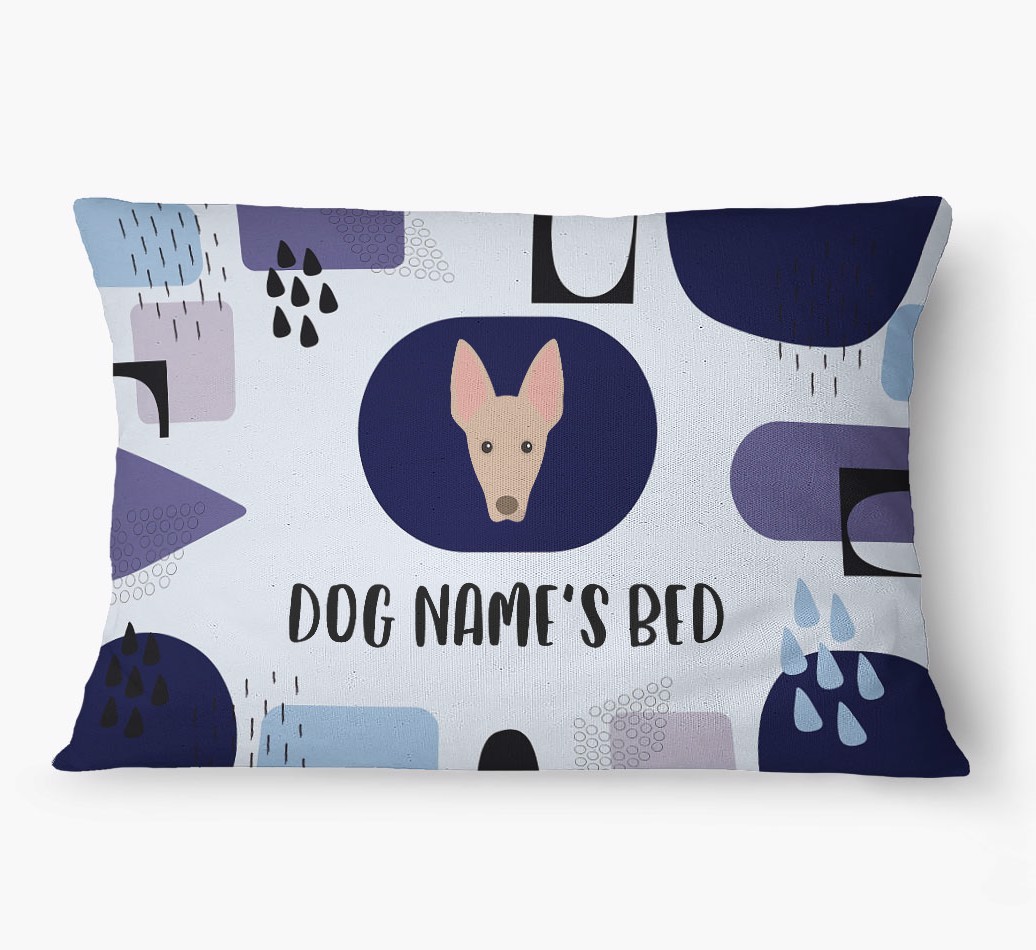 'Abstract' - Personalized {breedFullName} Dog Bed