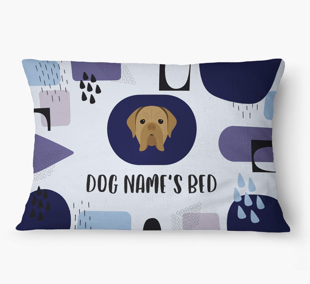 'Abstract' - Personalized {breedFullName} Dog Bed