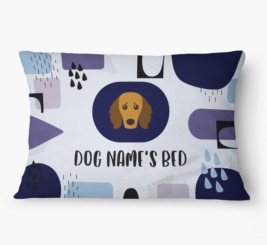 'Abstract' - Personalized {breedFullName} Dog Bed
