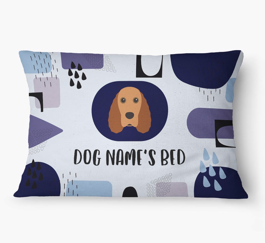 'Abstract' - Personalized {breedFullName} Dog Bed
