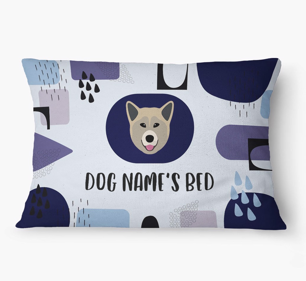 'Abstract' - Personalised {breedFullName} Dog Bed
