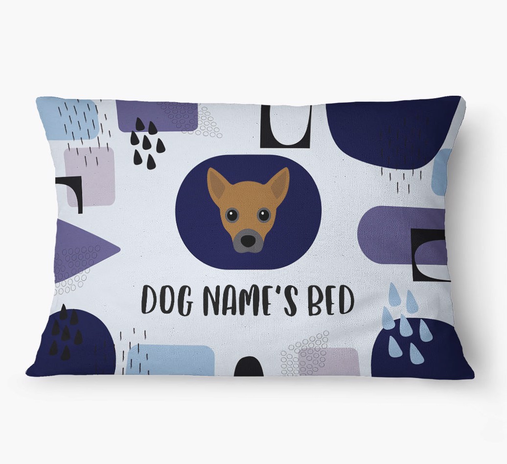 'Abstract' - Personalized {breedFullName} Dog Bed