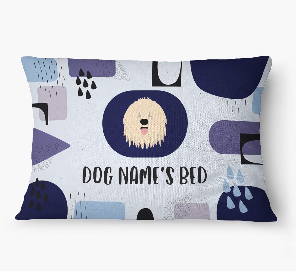 'Abstract' - Personalized {breedFullName} Dog Bed