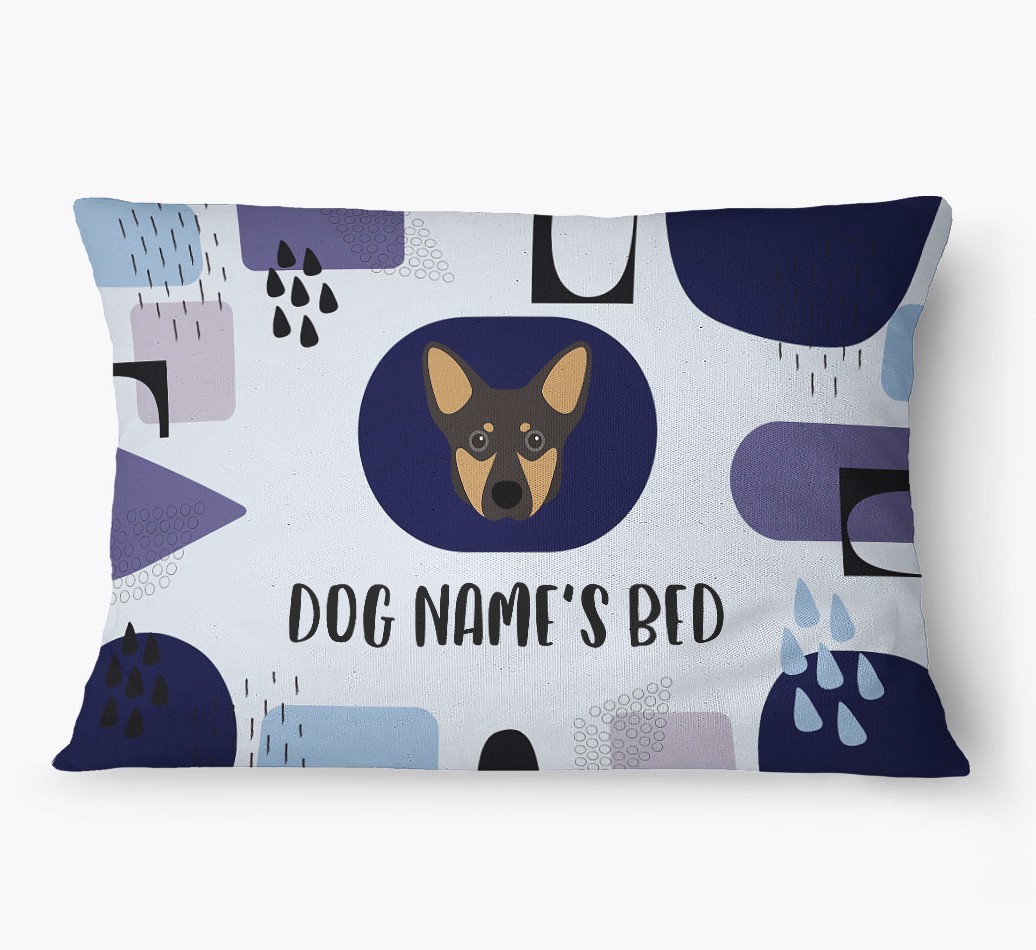 'Abstract' - Personalized {breedFullName} Dog Bed