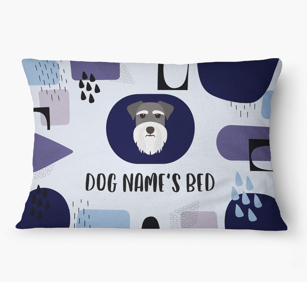 'Abstract' - Personalized {breedFullName} Dog Bed