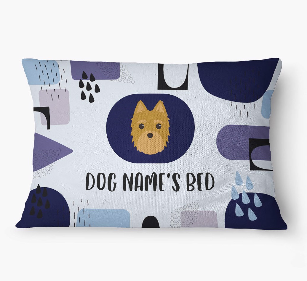 'Abstract' - Personalized {breedFullName} Dog Bed