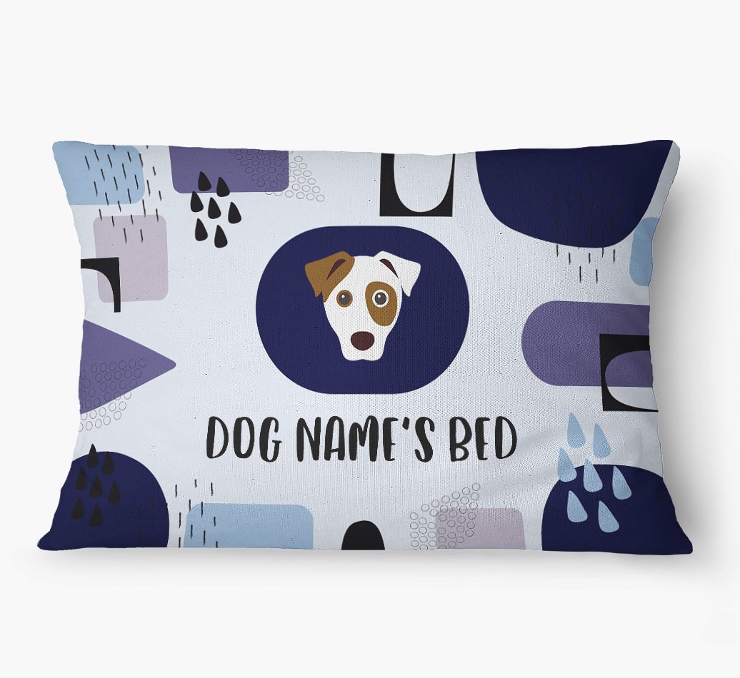 'Abstract' - Personalized {breedFullName} Dog Bed