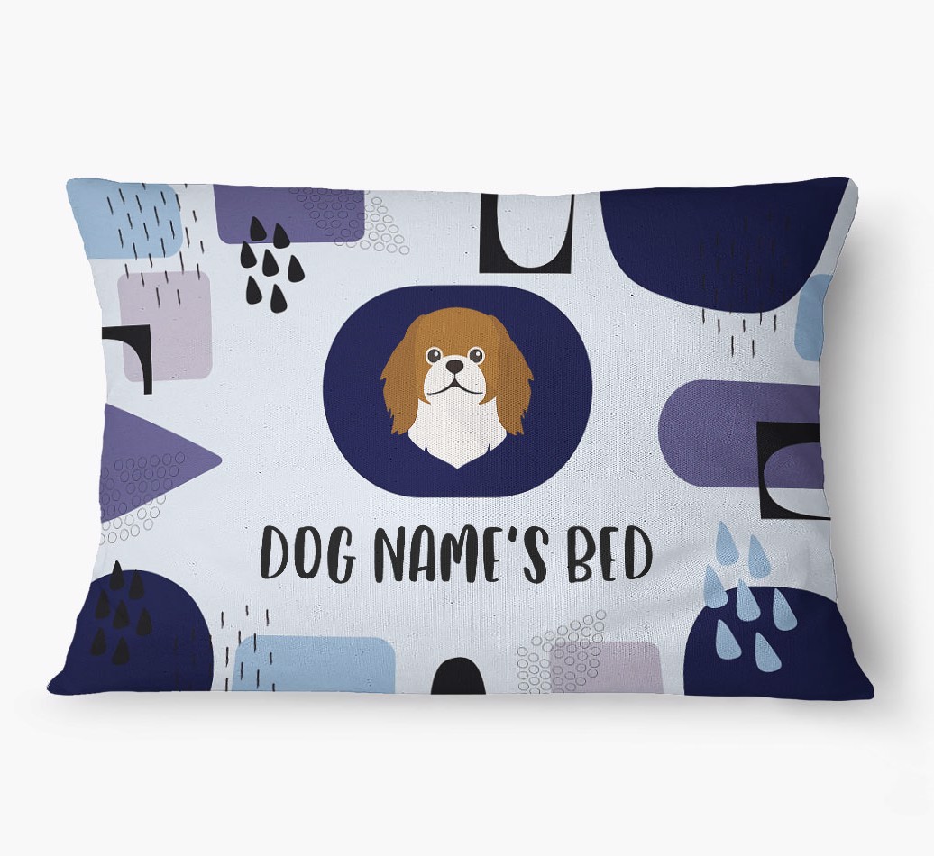'Abstract' - Personalized {breedFullName} Dog Bed
