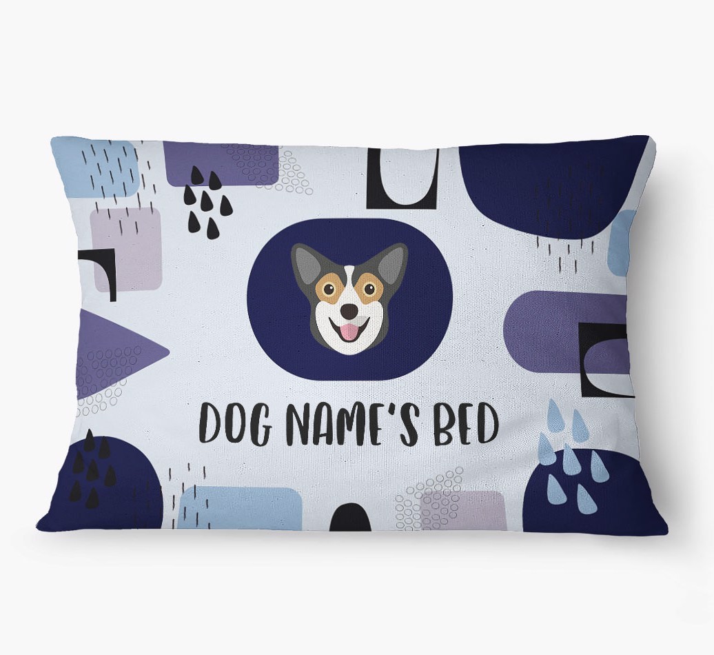 'Abstract' - Personalized {breedFullName} Dog Bed