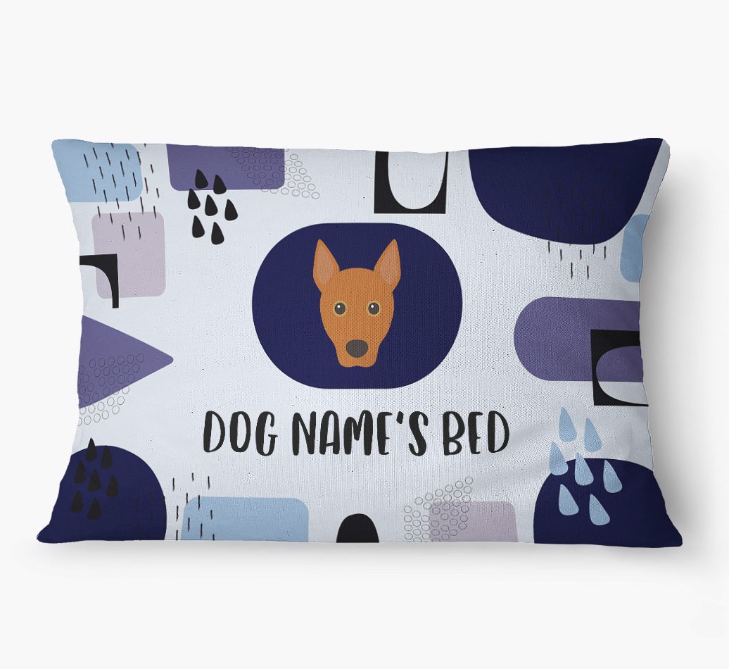 'Abstract' - Personalized {breedFullName} Dog Bed