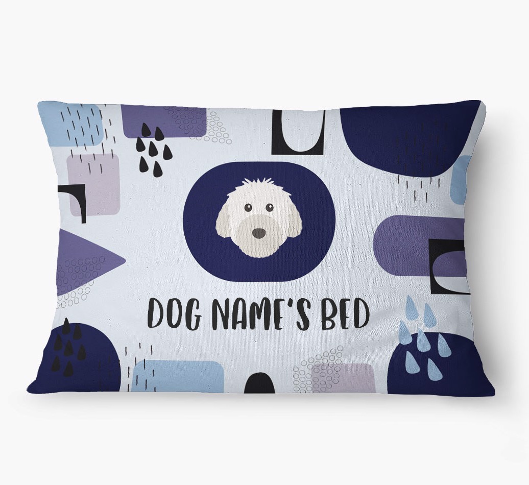 'Abstract' - Personalized {breedFullName} Dog Bed