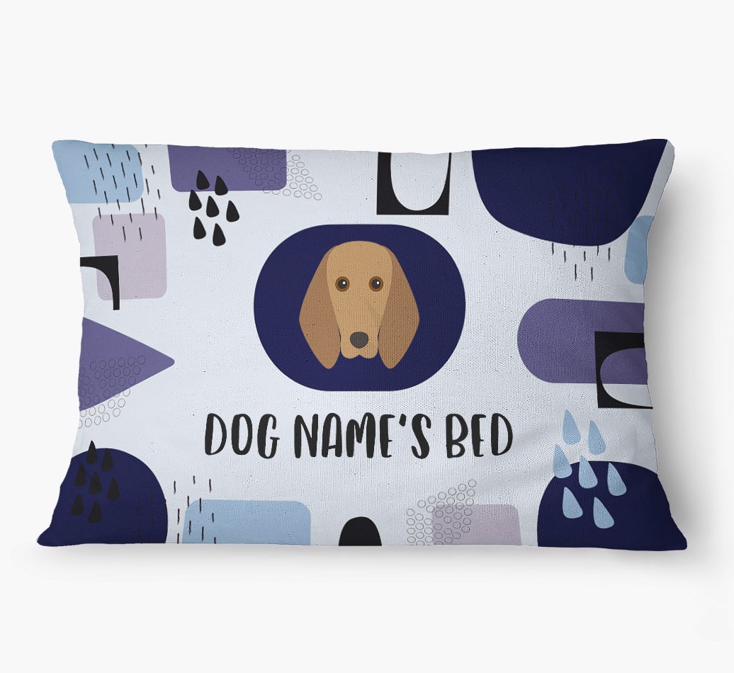 'Abstract' - Personalized {breedFullName} Dog Bed