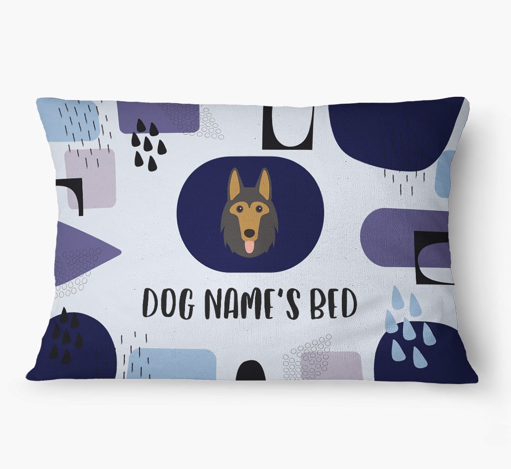 'Abstract' - Personalized {breedFullName} Dog Bed