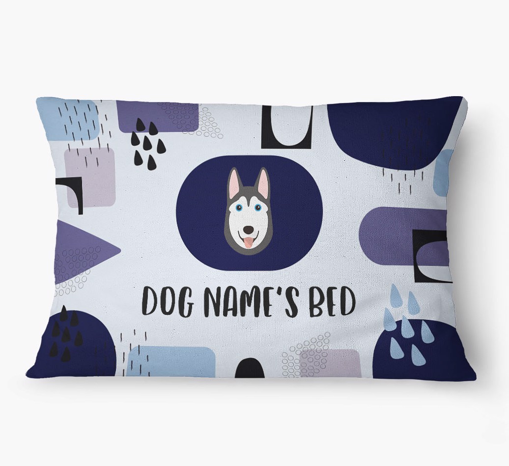 'Abstract' - Personalized {breedFullName} Dog Bed