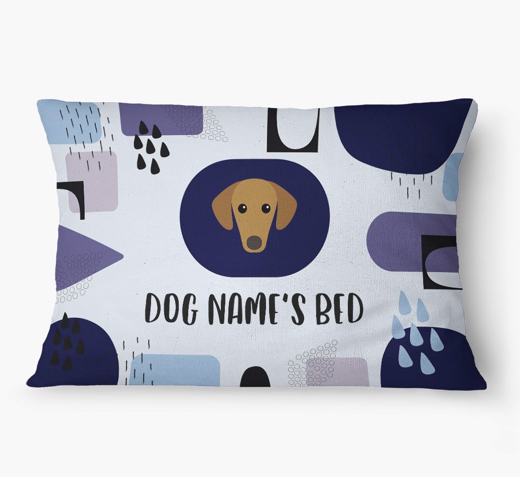'Abstract' - Personalized {breedFullName} Dog Bed