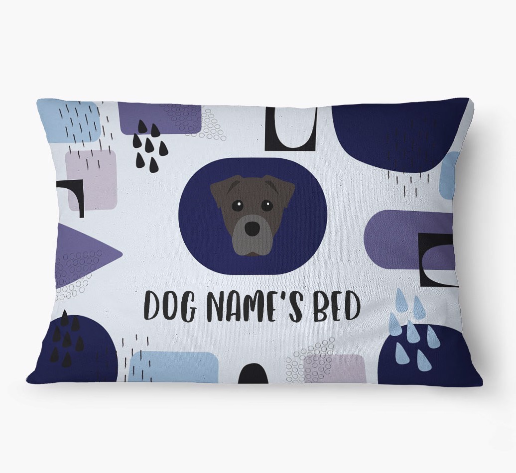 'Abstract' - Personalized {breedFullName} Dog Bed