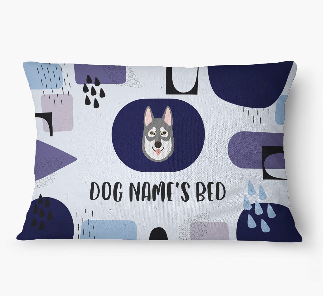 'Abstract' - Personalized {breedFullName} Dog Bed