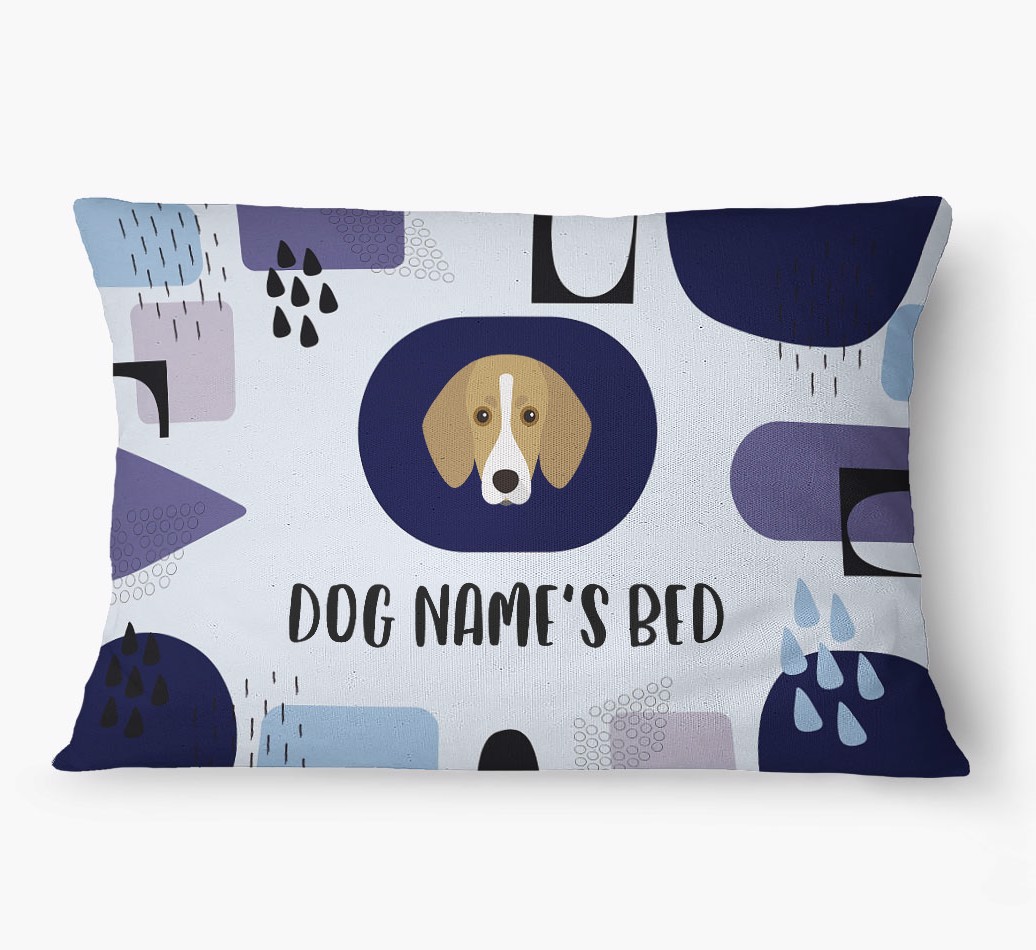 'Abstract' - Personalized {breedFullName} Dog Bed