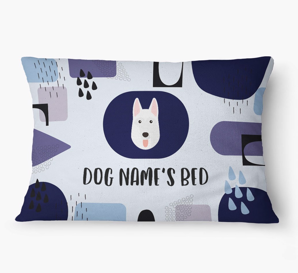 'Abstract' - Personalized {breedFullName} Dog Bed