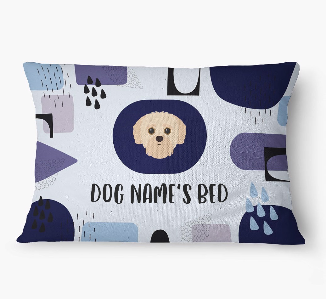 'Abstract' - Personalized {breedFullName} Dog Bed