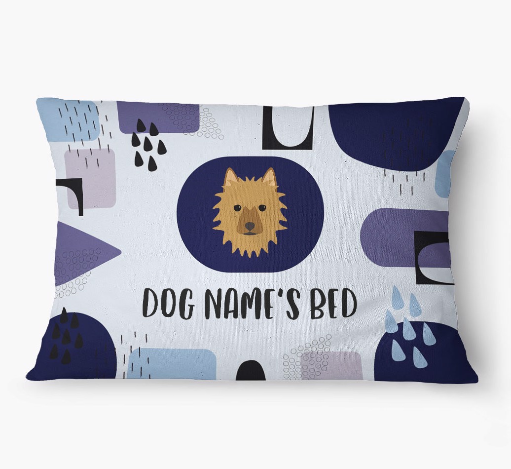 'Abstract' - Personalized {breedFullName} Dog Bed