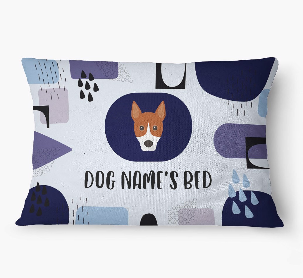'Abstract' - Personalized {breedFullName} Dog Bed