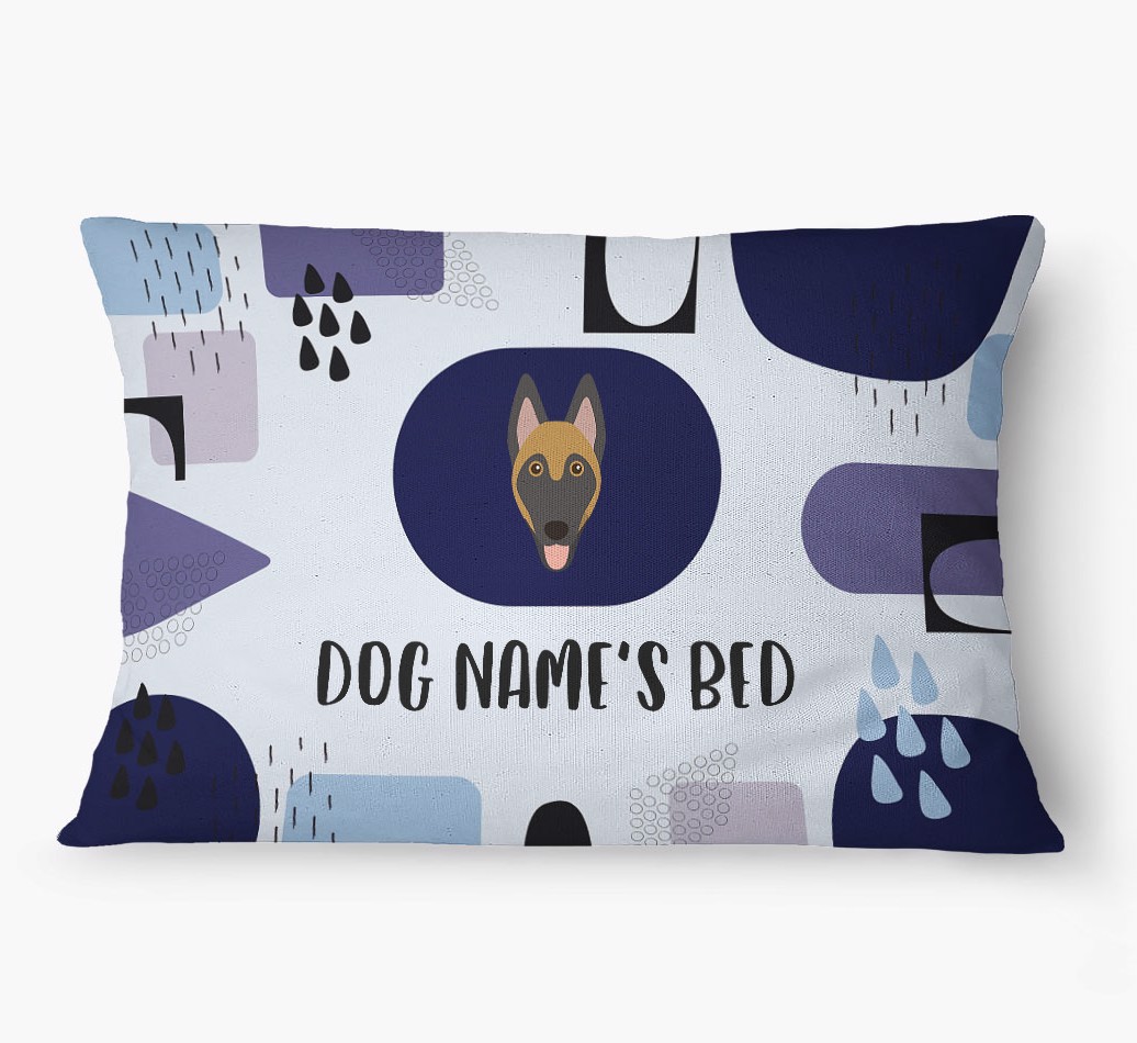 'Abstract' - Personalized {breedFullName} Dog Bed