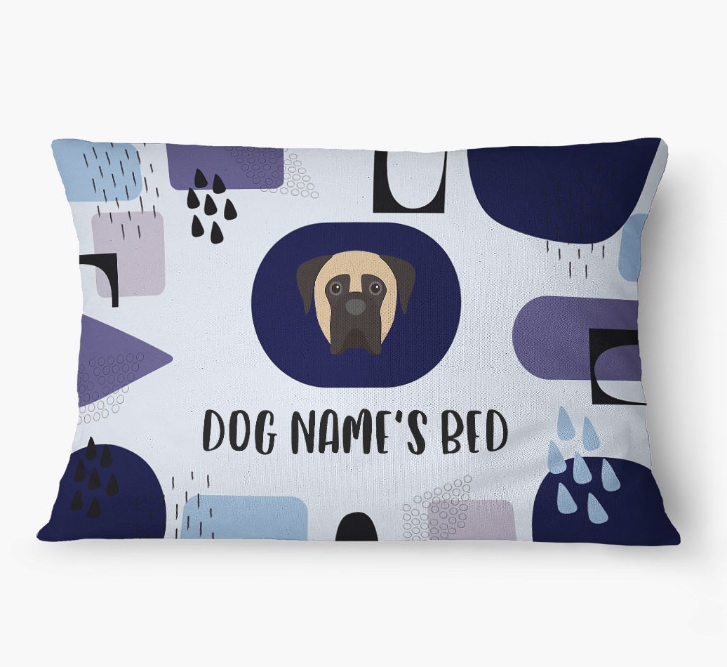 'Abstract' - Personalized {breedFullName} Dog Bed