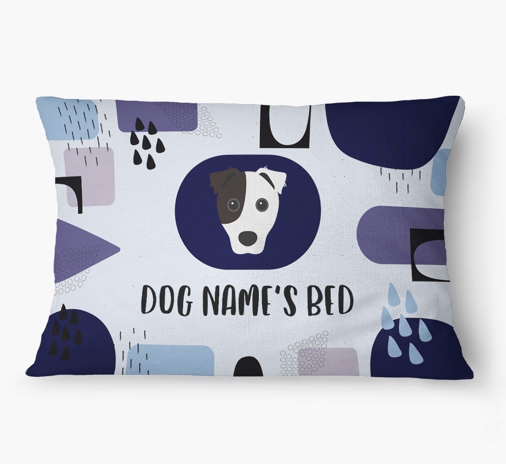 'Abstract' - Personalized {breedFullName} Dog Bed