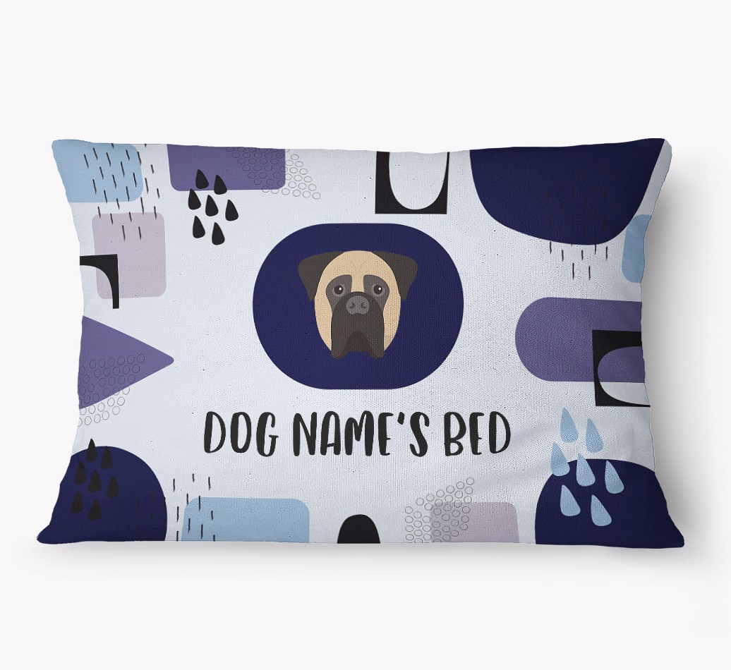 'Abstract' - Personalized {breedFullName} Dog Bed