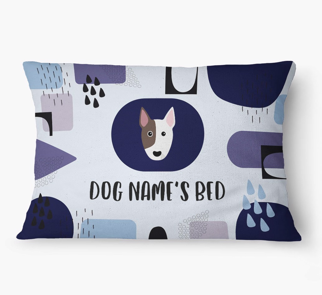 'Abstract' - Personalized {breedFullName} Dog Bed