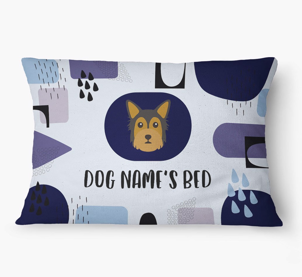 'Abstract' - Personalized {breedFullName} Dog Bed