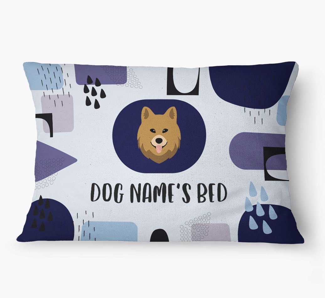 'Abstract' - Personalized {breedFullName} Dog Bed