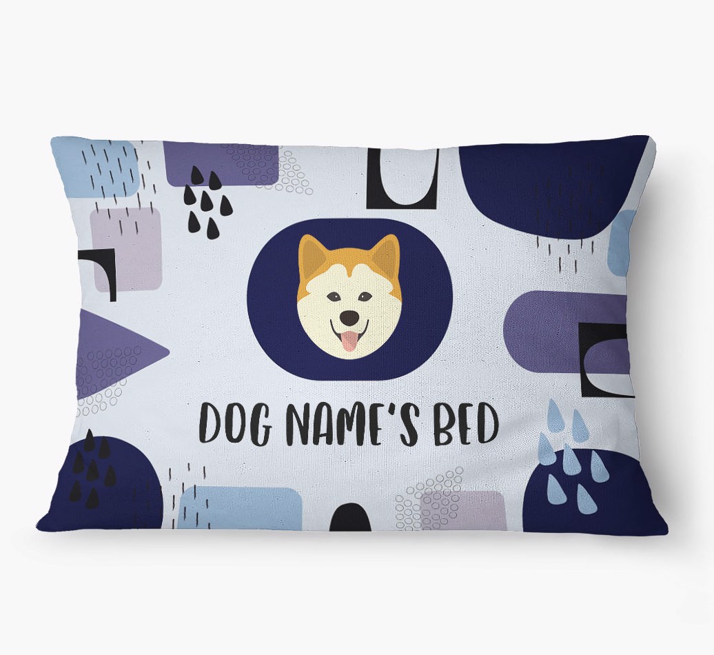 'Abstract' - Personalized {breedFullName} Dog Bed