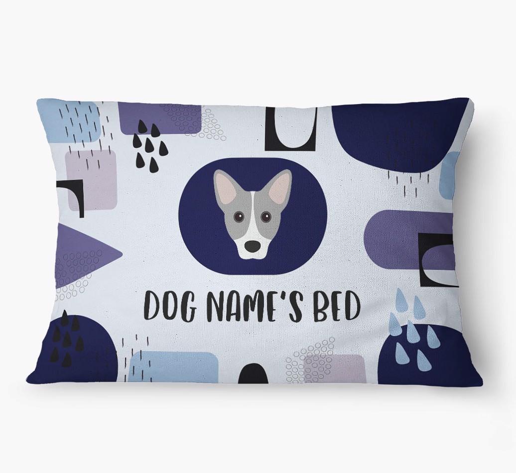 'Abstract' - Personalized {breedFullName} Dog Bed